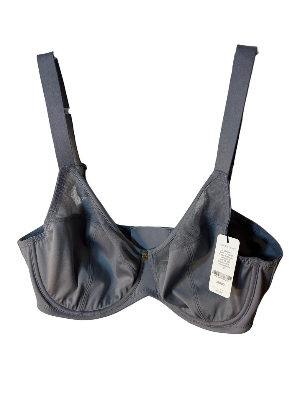 Understance Anya Flexwire Full Coverage Unpadded Spacer Bra Storm Grey 38DDD